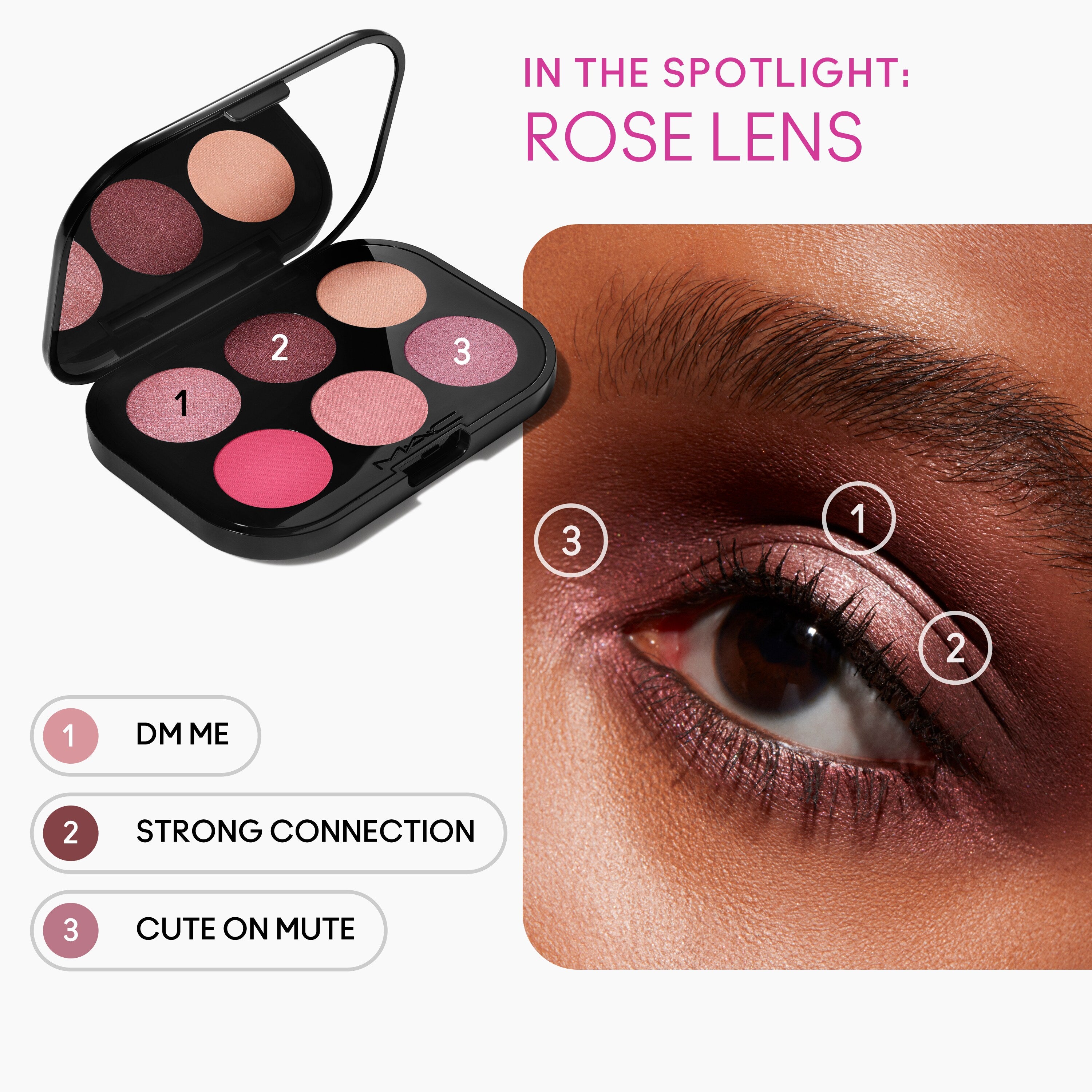 Connect In Colour Eye Shadow Palette: Rose Lens - Everyday Essential