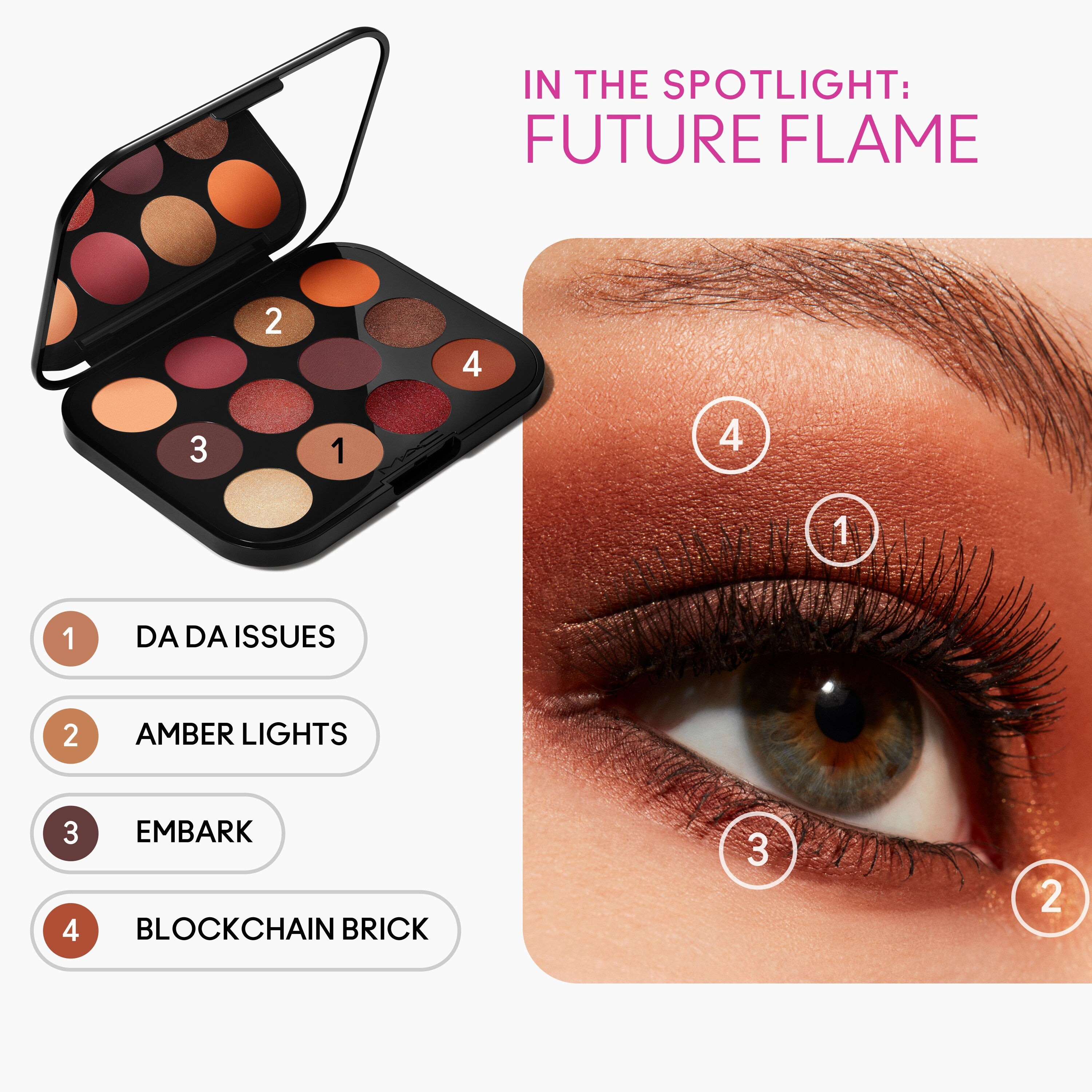 Connect In Colour Eye Shadow Palette: Future Flame - Everyday Essential
